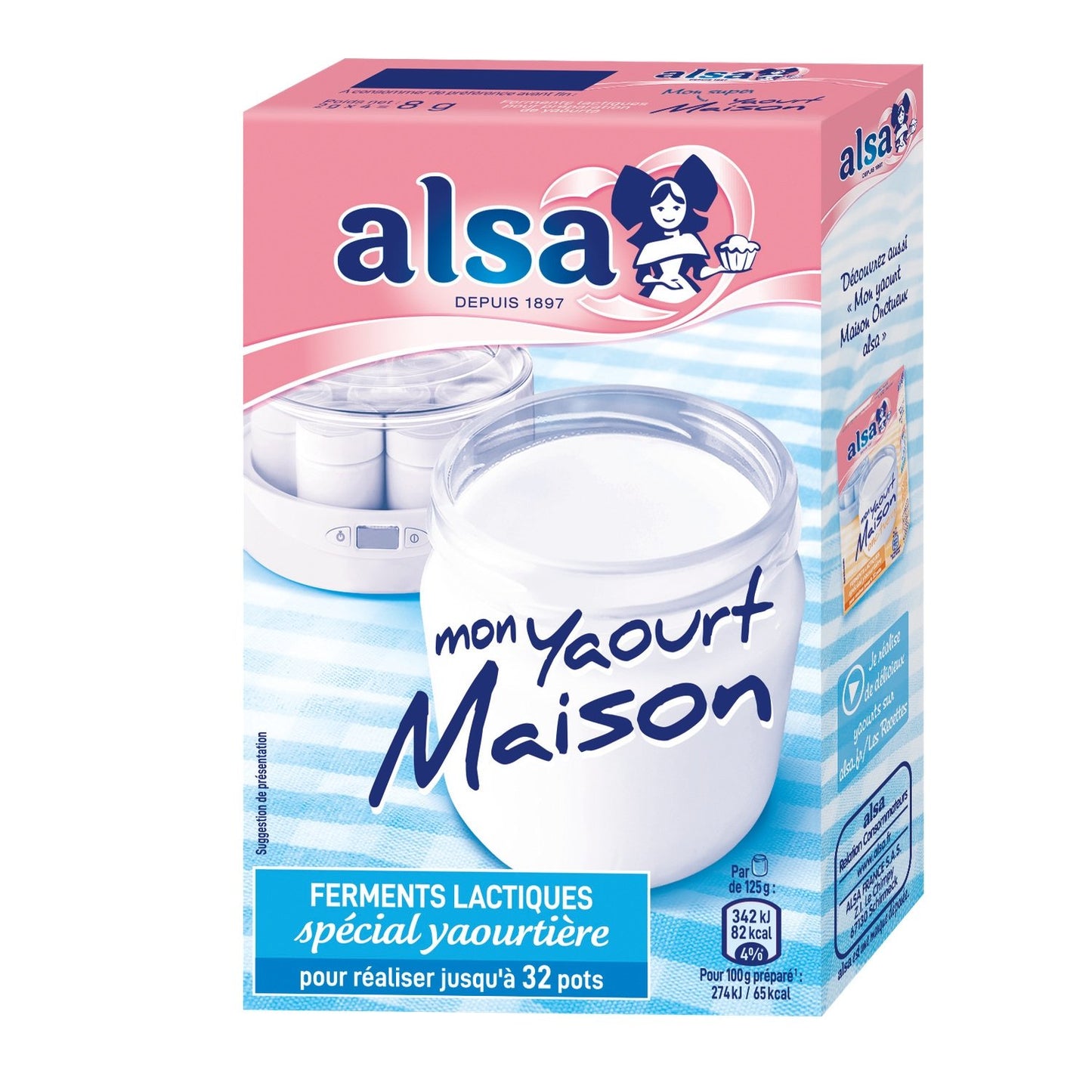 ALSA Yaourt Maison Spécial Yaourtière 32g