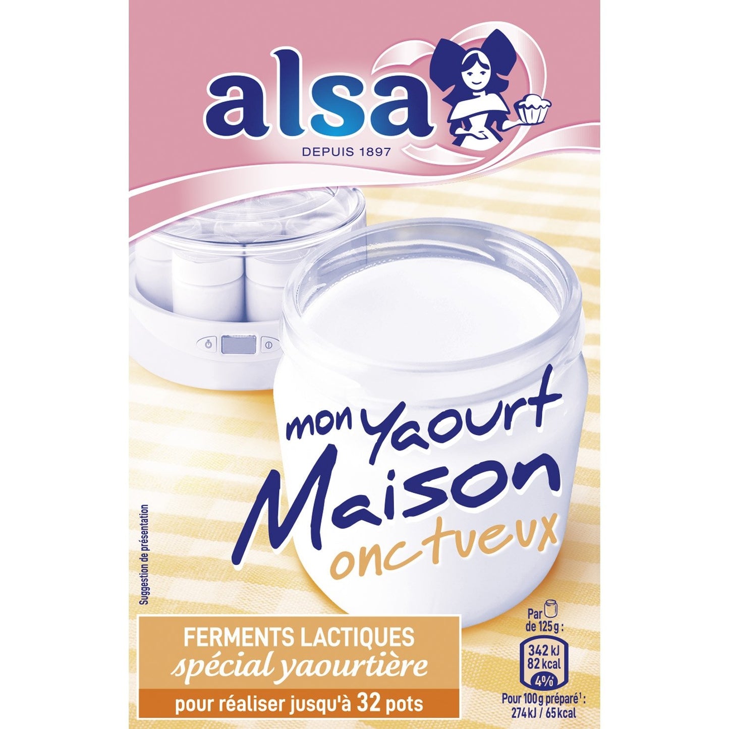 ALSA Yaourt Maison Spécial Yaourtière Onctueux 32g