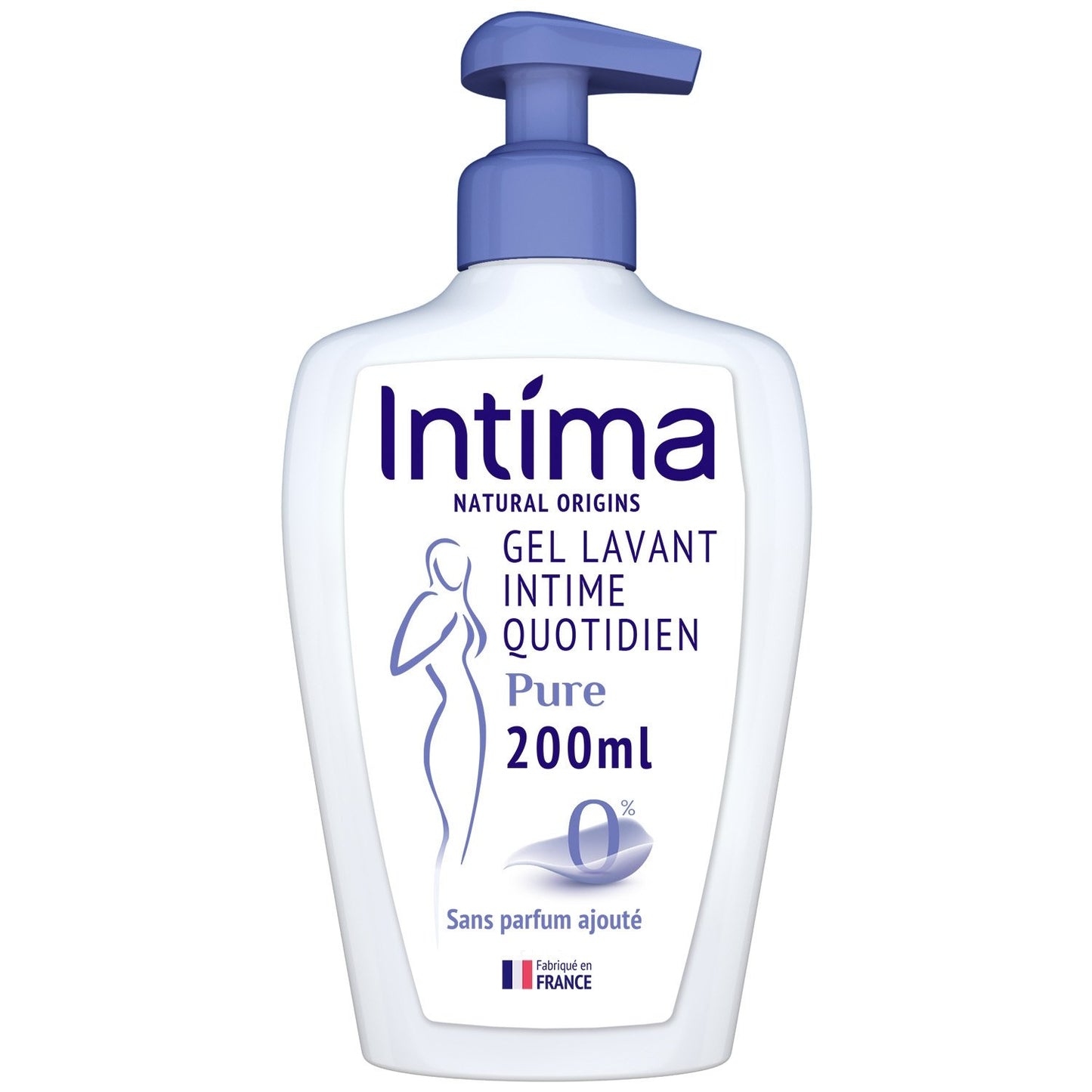 INTIMA Gel Douche Intime Natural Pure sans Parfum Ajouté Usage Quotidien 200ml