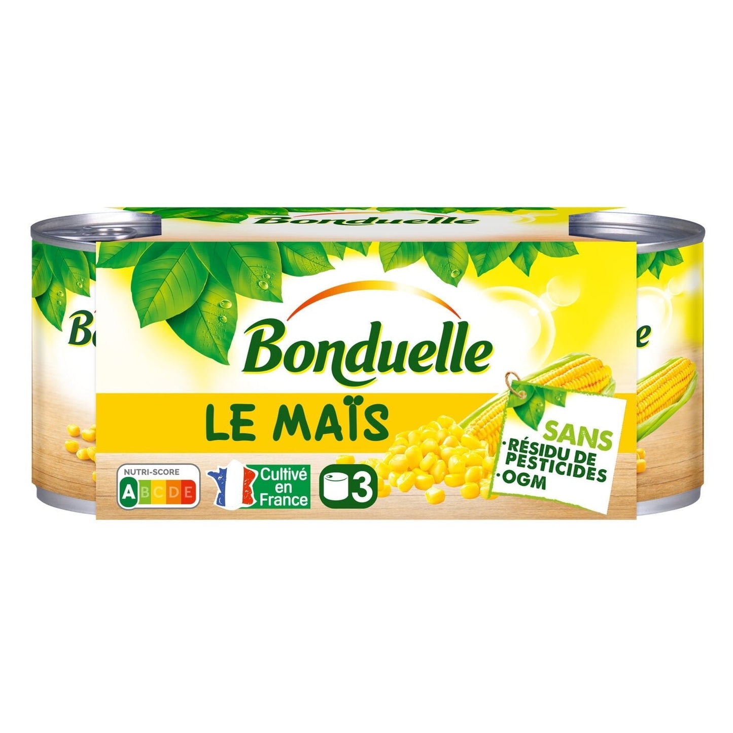 BONDUELLE Maïs sans résidu de pesticides 520g