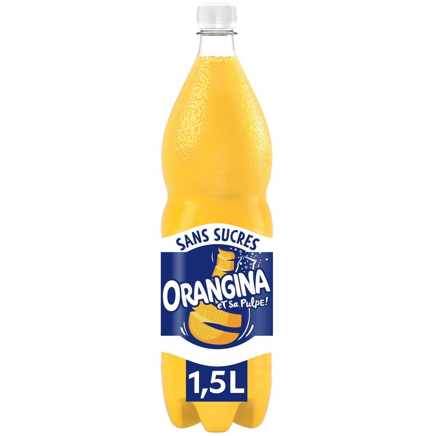 ORANGINA Soda à l'Orange et sa Pulpe 0% 1.5L