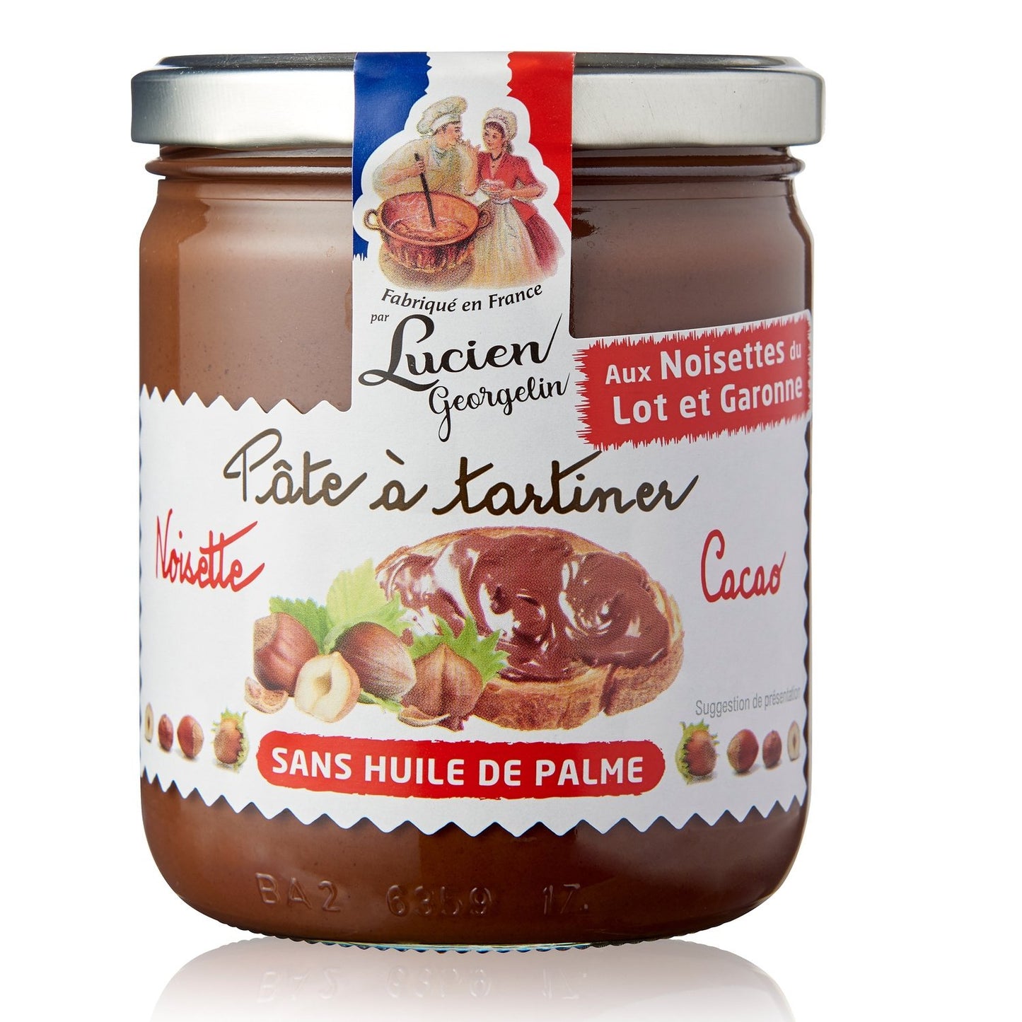 LUCIEN GEORGELIN Pâte à Tartiner Noisettes et Cacao 400g