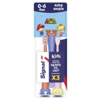 SIGNAL Brosse à dents Super Mario Extra Souple Enfant 0-6 Ans