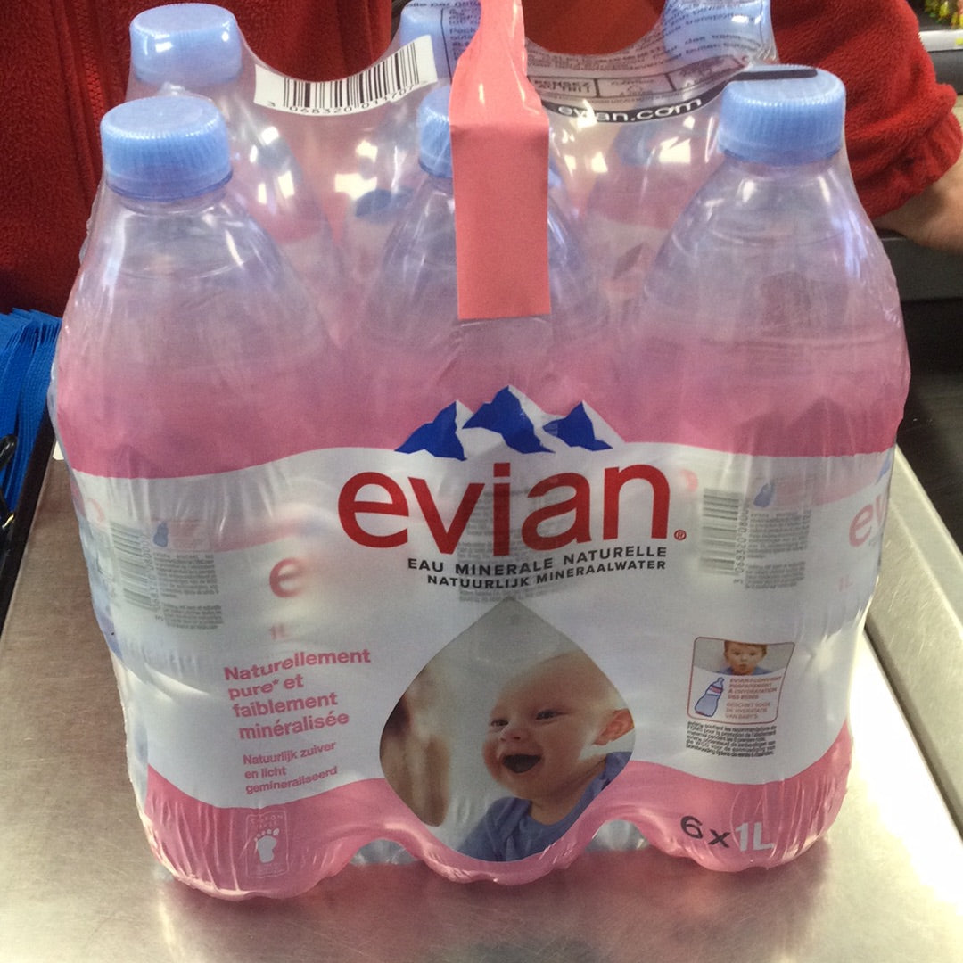 Pack 6 Evian 1L