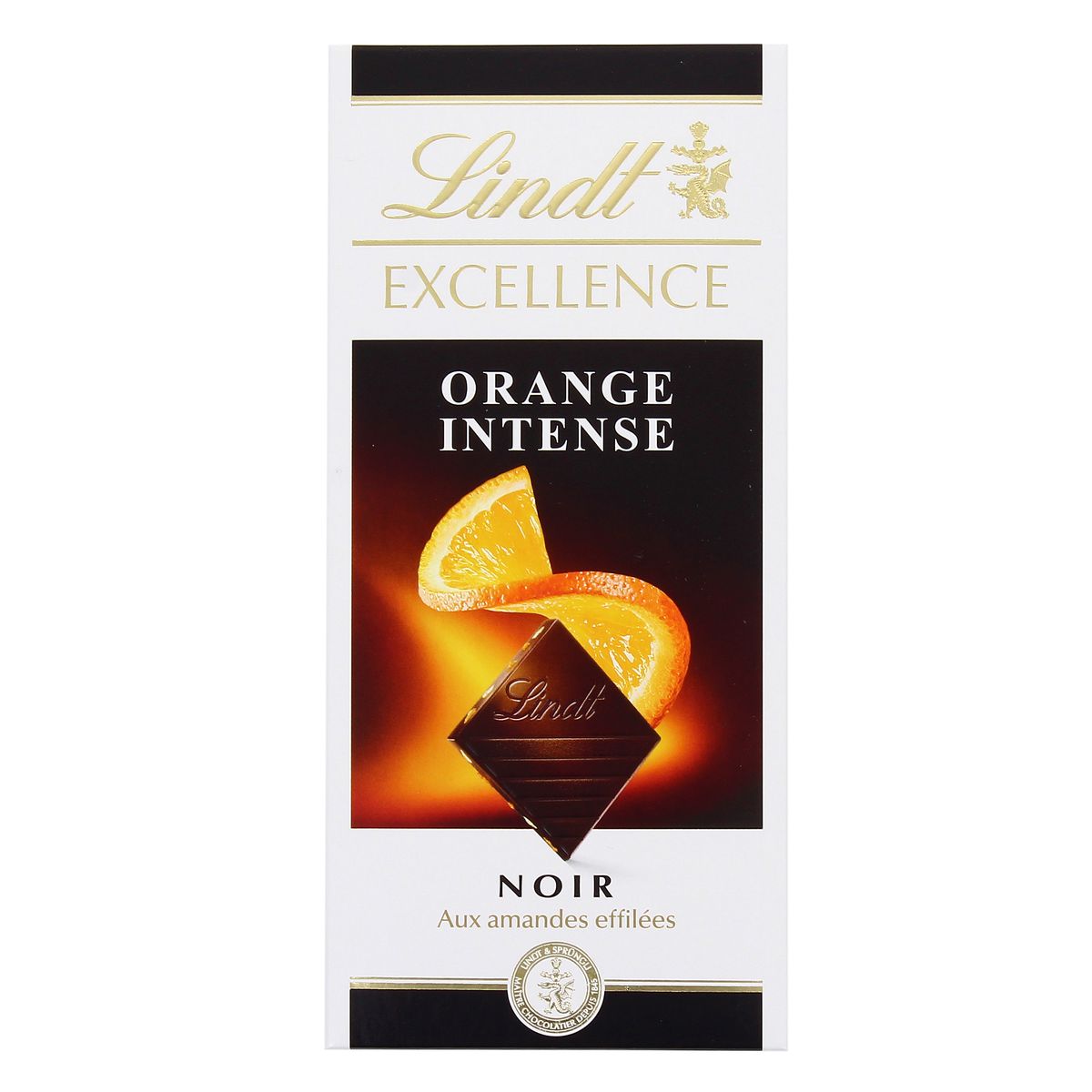 LINDT Excellence Noir et Orange Intense 100g