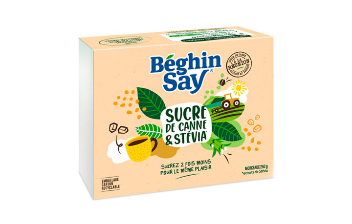 BEGHIN SAY Edulcorant au Sucre Roux/Stévia 250g