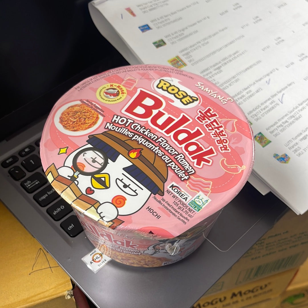 Samyang spicy chicken buldak Noodle big-bowl rosé 105g