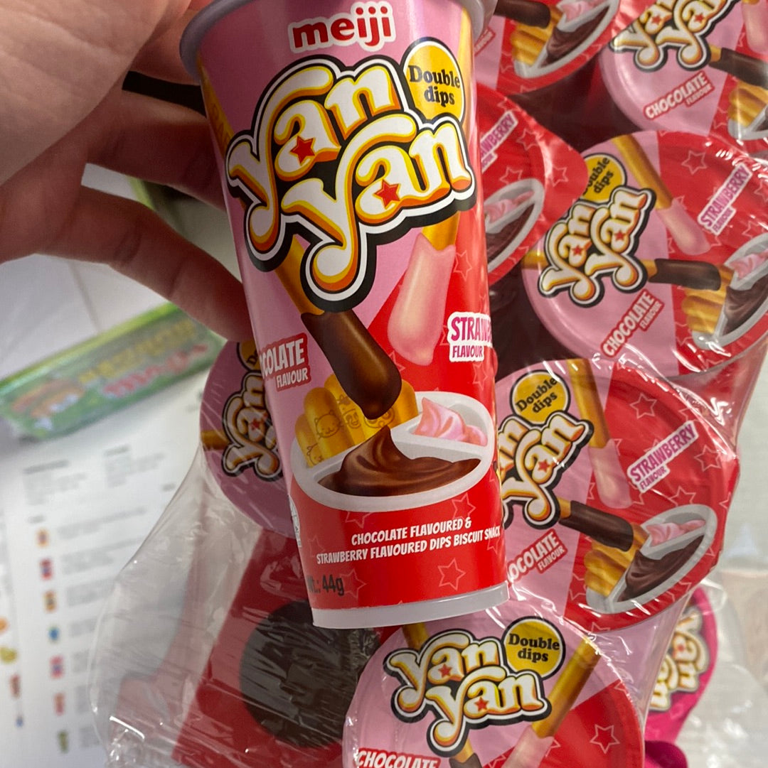 Yan Yan Choco Fraise 44g