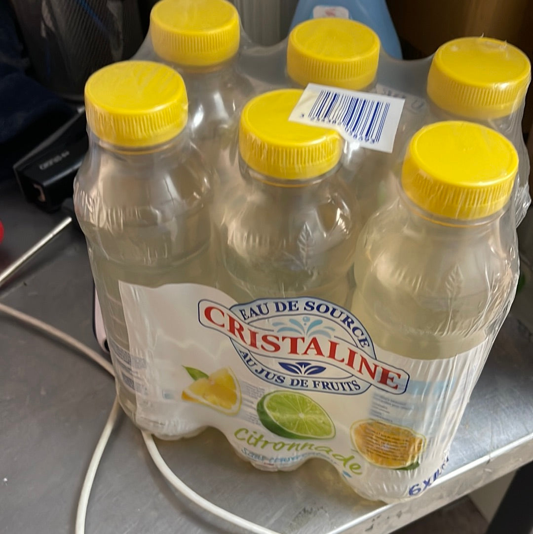 Cristaline Eau de source saveur citronnade 6x0.5L