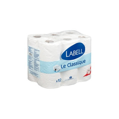 LABELL papier toilette blanc moelleux 3 épaisseurs x12