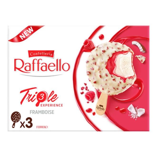 Raffaello triple expérience framboise x3