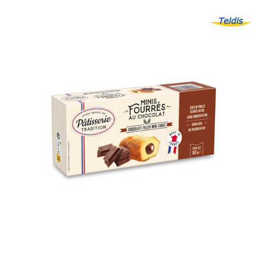 PATISSERIE TRADITION Minis Fourrés au Chocolat 150g