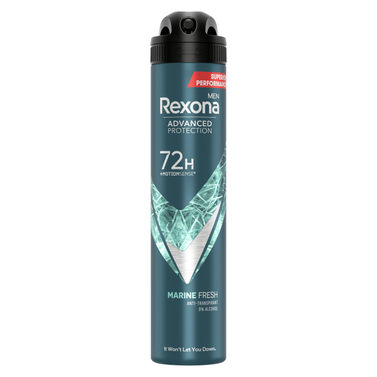 REXONA Déodorant Homme Spray Anti-Transpirant 72H Marine Fresh 200ml