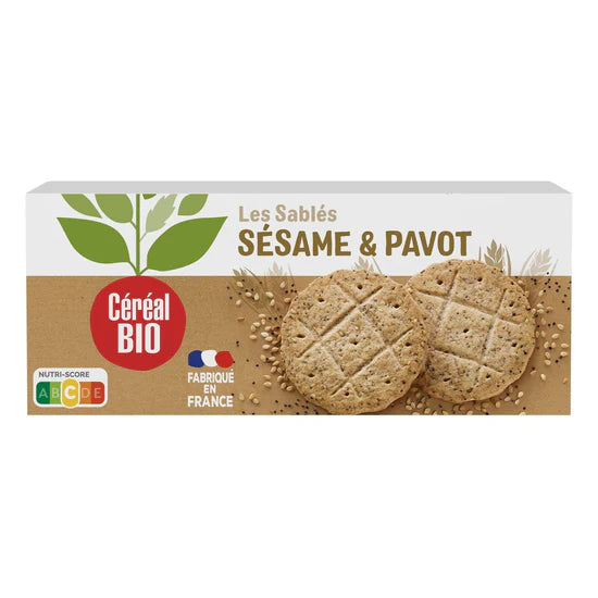 Céréal BIO Sablés sésame & pavot 132 g