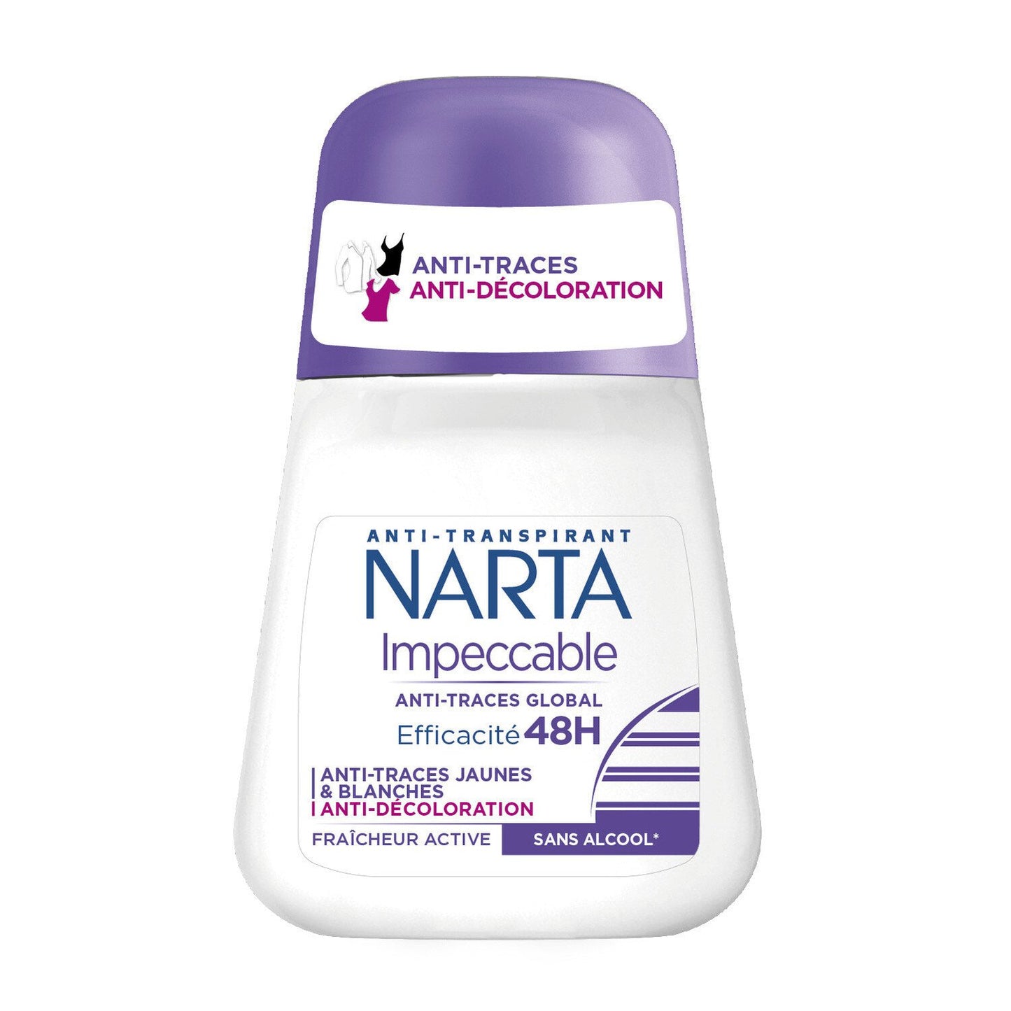 NARTA Déodorant Impeccable Anti-Traces Global et Anti-Décoloration 50ml
