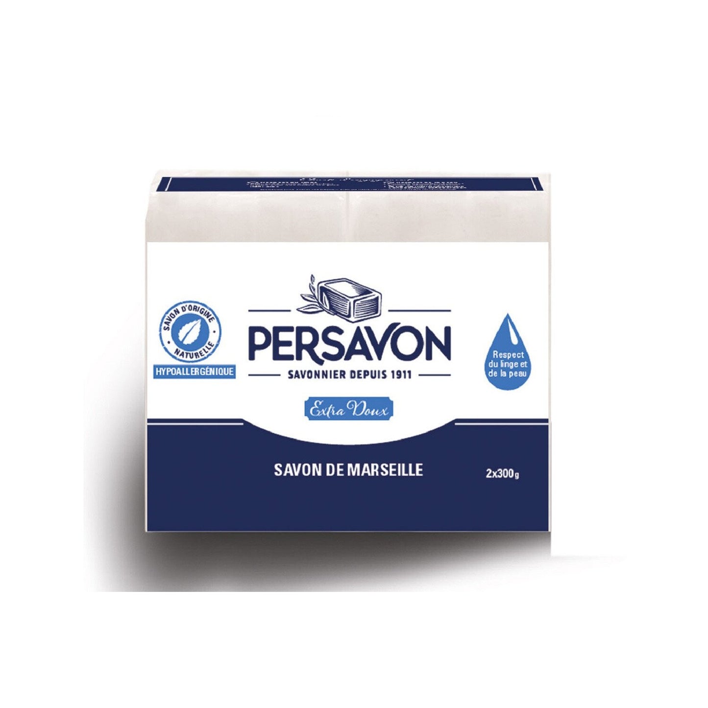 Savon Extra doux de Marseille hypoallergénique le lot de 2 600g