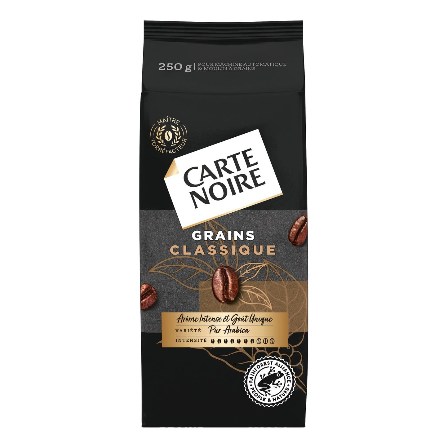 CARTE NOIRE Café en grains Classique 100% arabica intensité 7 250g