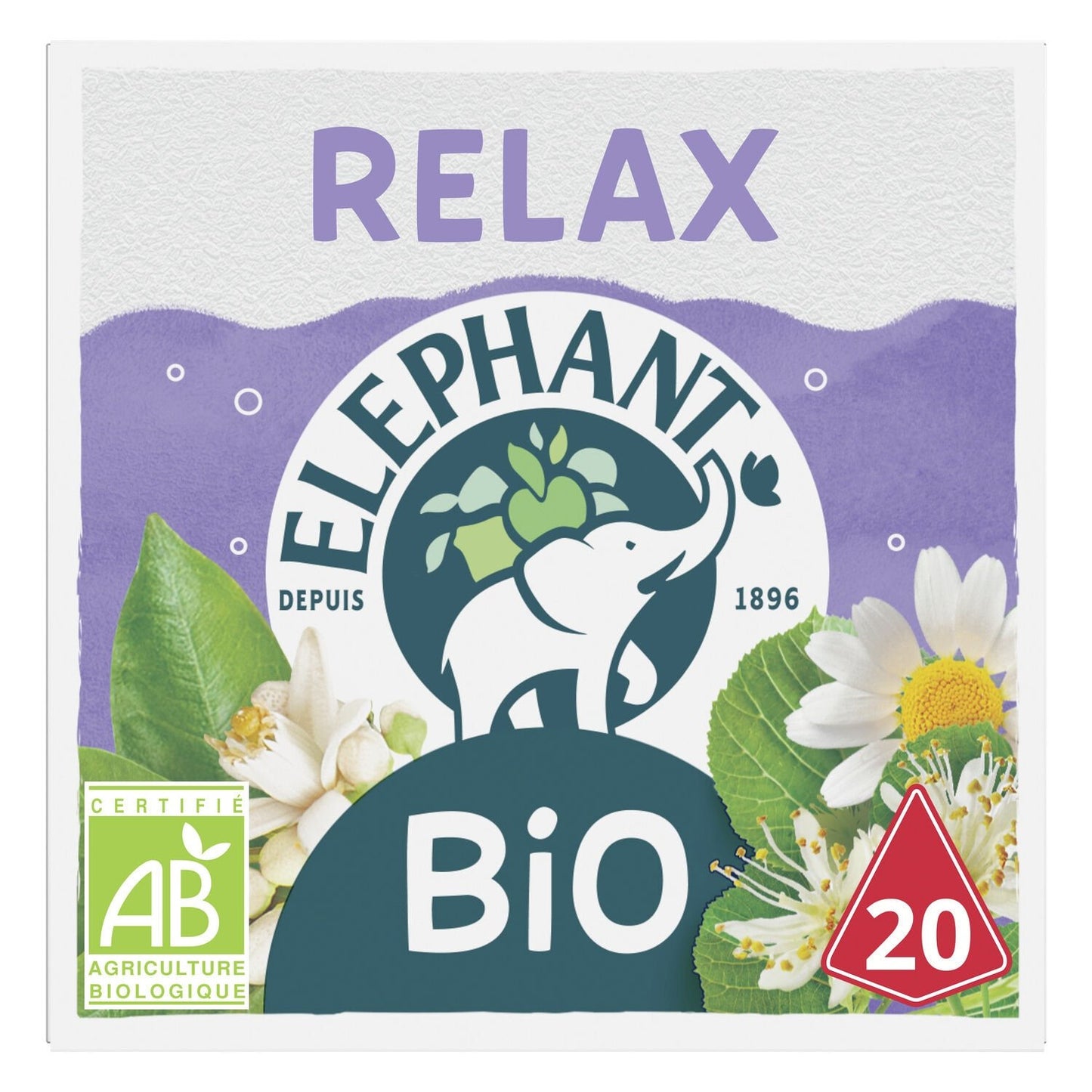 ELEPHANT Infusion relax, bio 20 sachets 26g