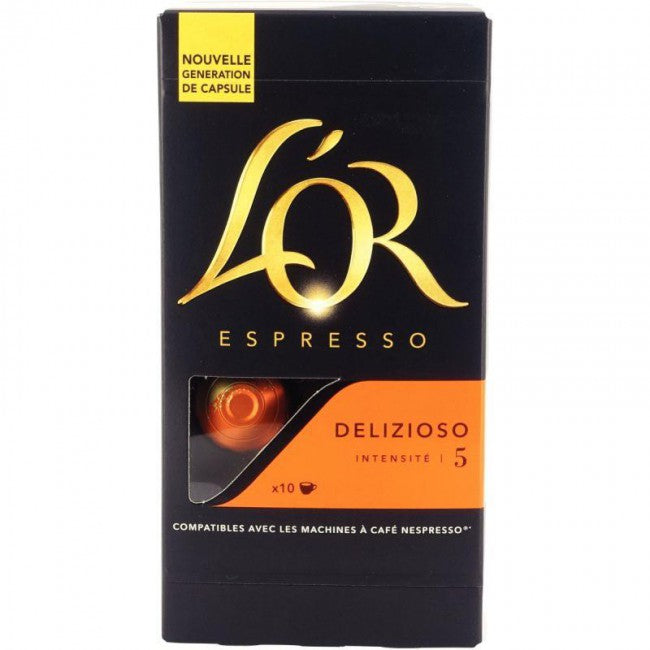 Café capsules forza intensité 9 la boite de 10 capsules 52g
