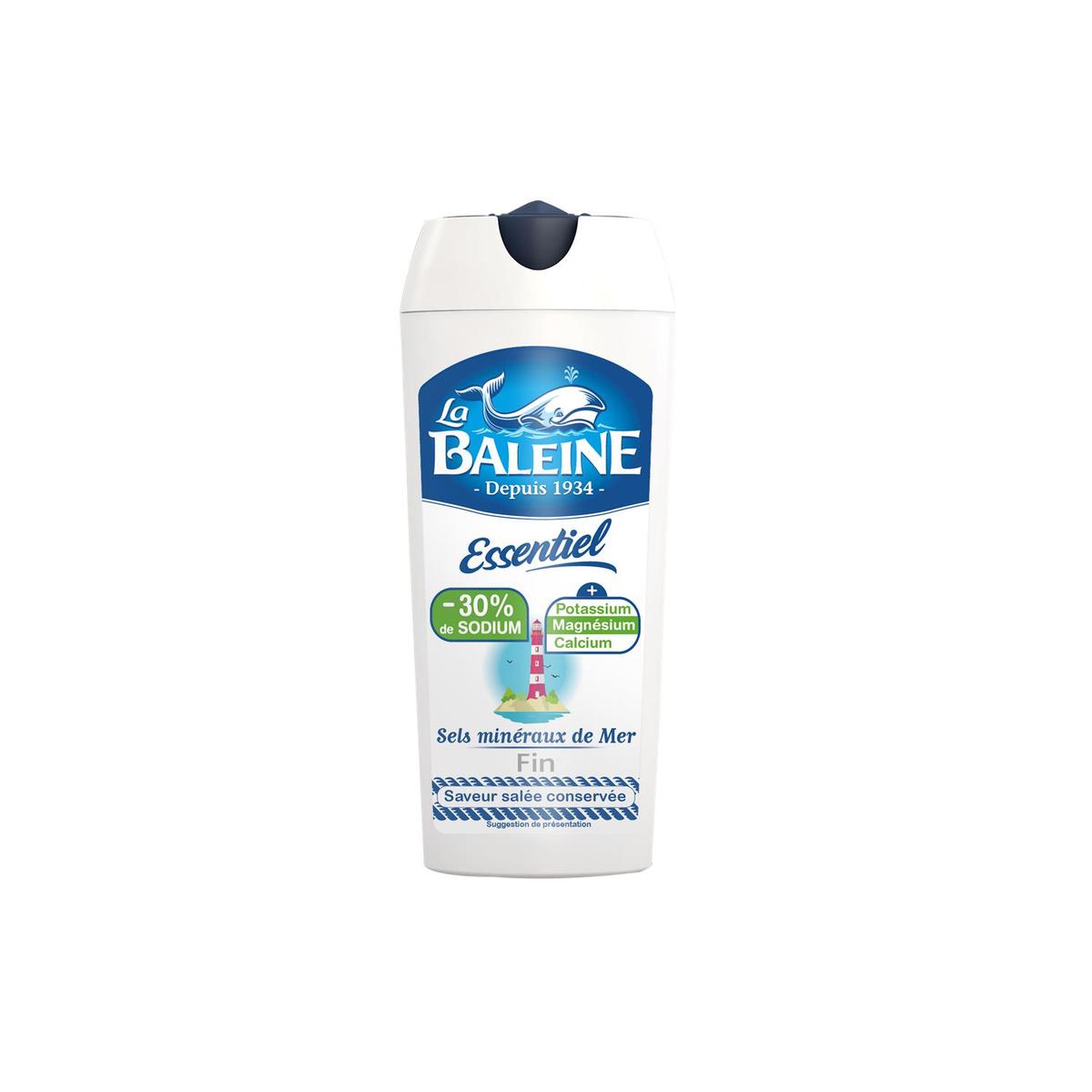 LA BALEINE Sel fin essentiel 30% de sodium en moins 125g
