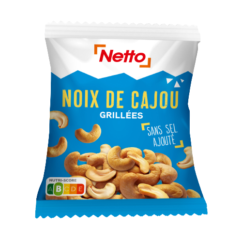 NETTO Noix apéritif noix cajou sans sel ajouté 125g