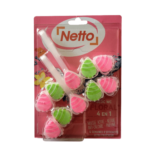 NETTO Bloc WC 4en1 floral  x2 110g