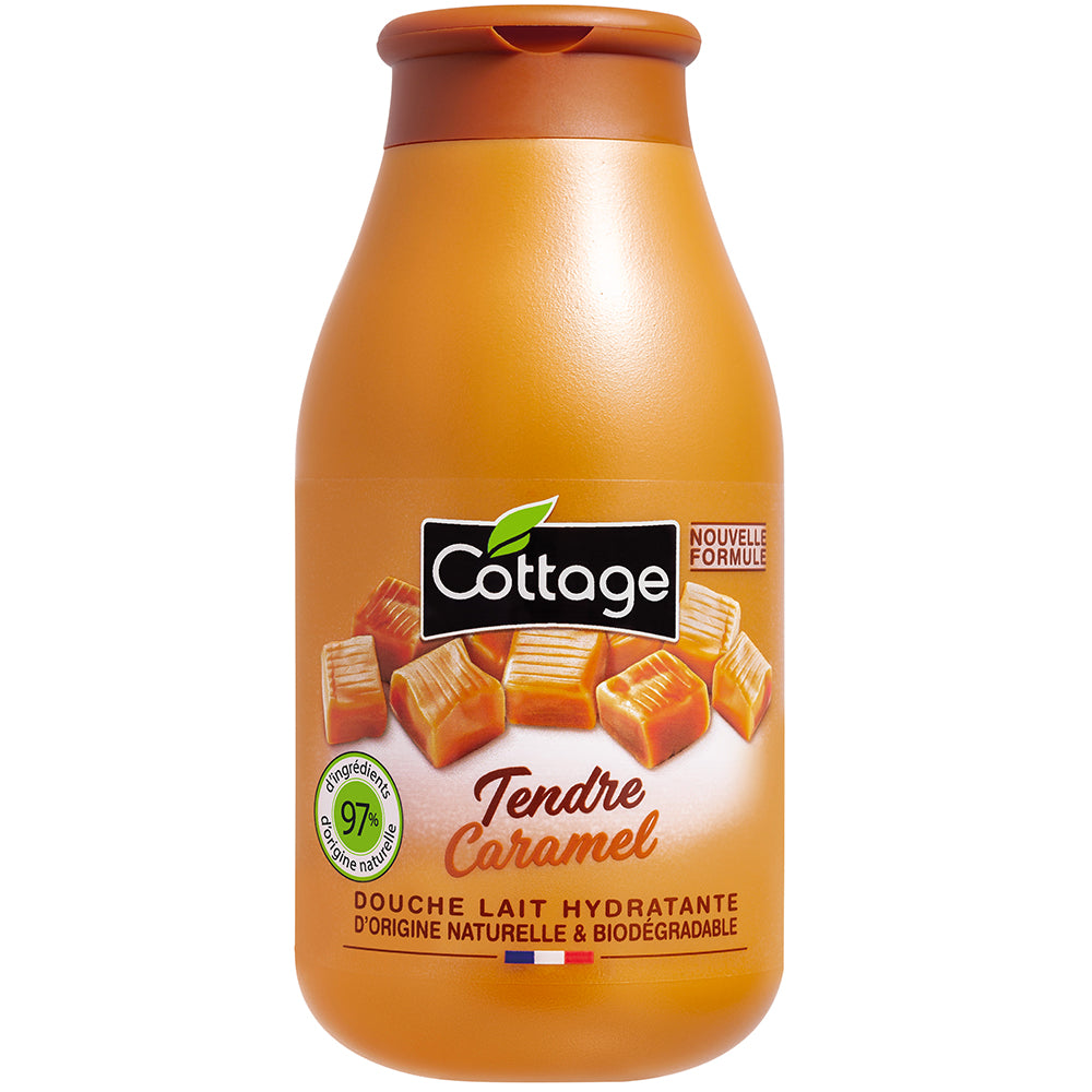COTTAGE Douche lait hydratante caramel 250ml
