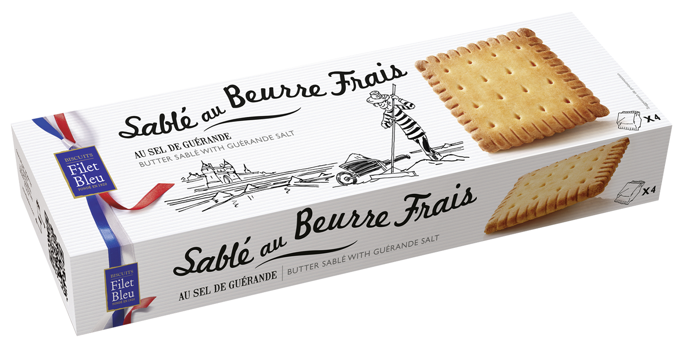 FILET BLEU Biscuits sablé au sel de Guérande 130g