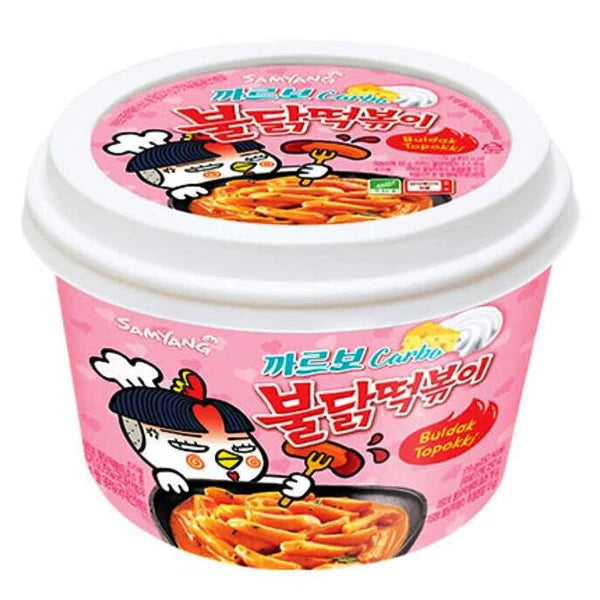 Samyang Buldak Hot Chicken Carbonara Toppoki 179g