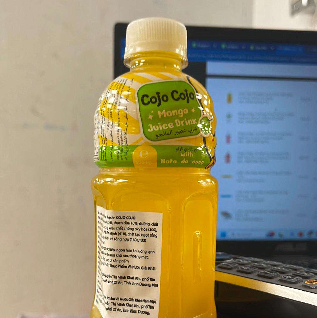 Cojo Cojo mango juice drink with nata de coco