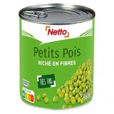NETTO Petits pois très fins 560g
