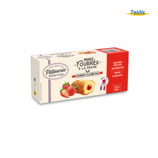 PATISSERIE TRADITION Minis Fourrés a la Fraise 150g
