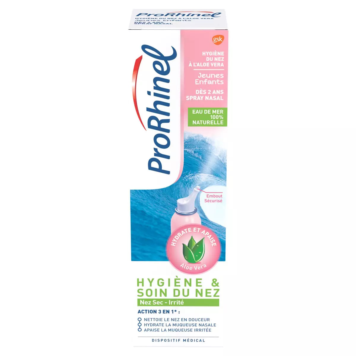 Spray nasal hygiène et soin du nez aloe vera dès 2 ans 100ml