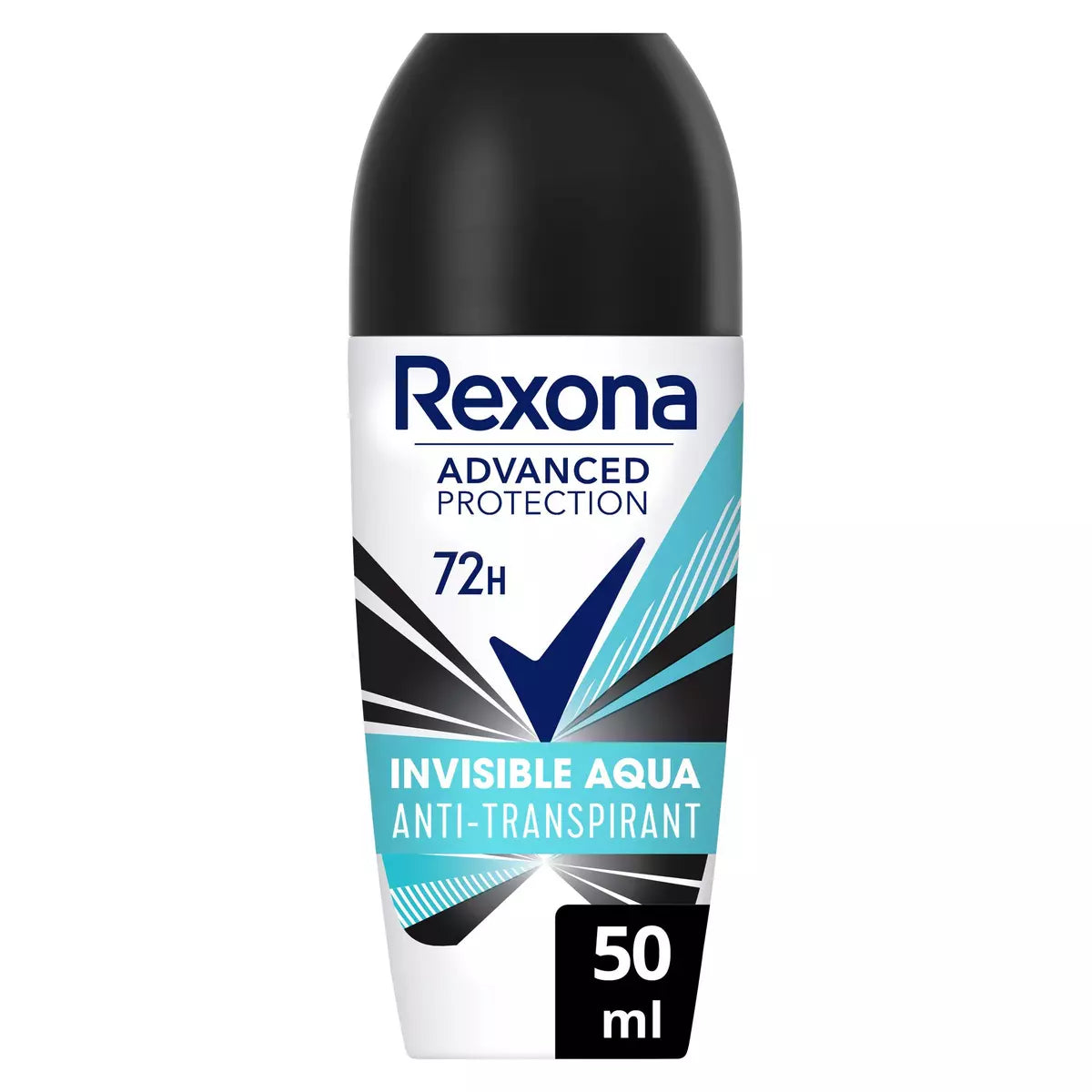 REXONA Déodorant bille Invisible Aqua 72h anti-transpirant 50ml